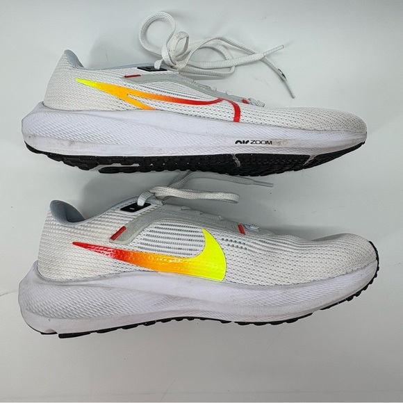 Nike Pegasus 40 Women's sz 10 White Road Running Shoes - Picture 6 of 10